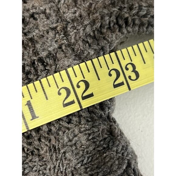 American Eagle Outfitters Woman’s Size M Gray Hooded Tunic Wool Blend Sweater - Picture 8 of 9